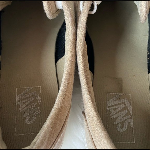 Vans Shoes Womens Natural Burlap Vans Tennis Shoes Vans Shoes Womens Natural Burlap Vans Tennis Shoes